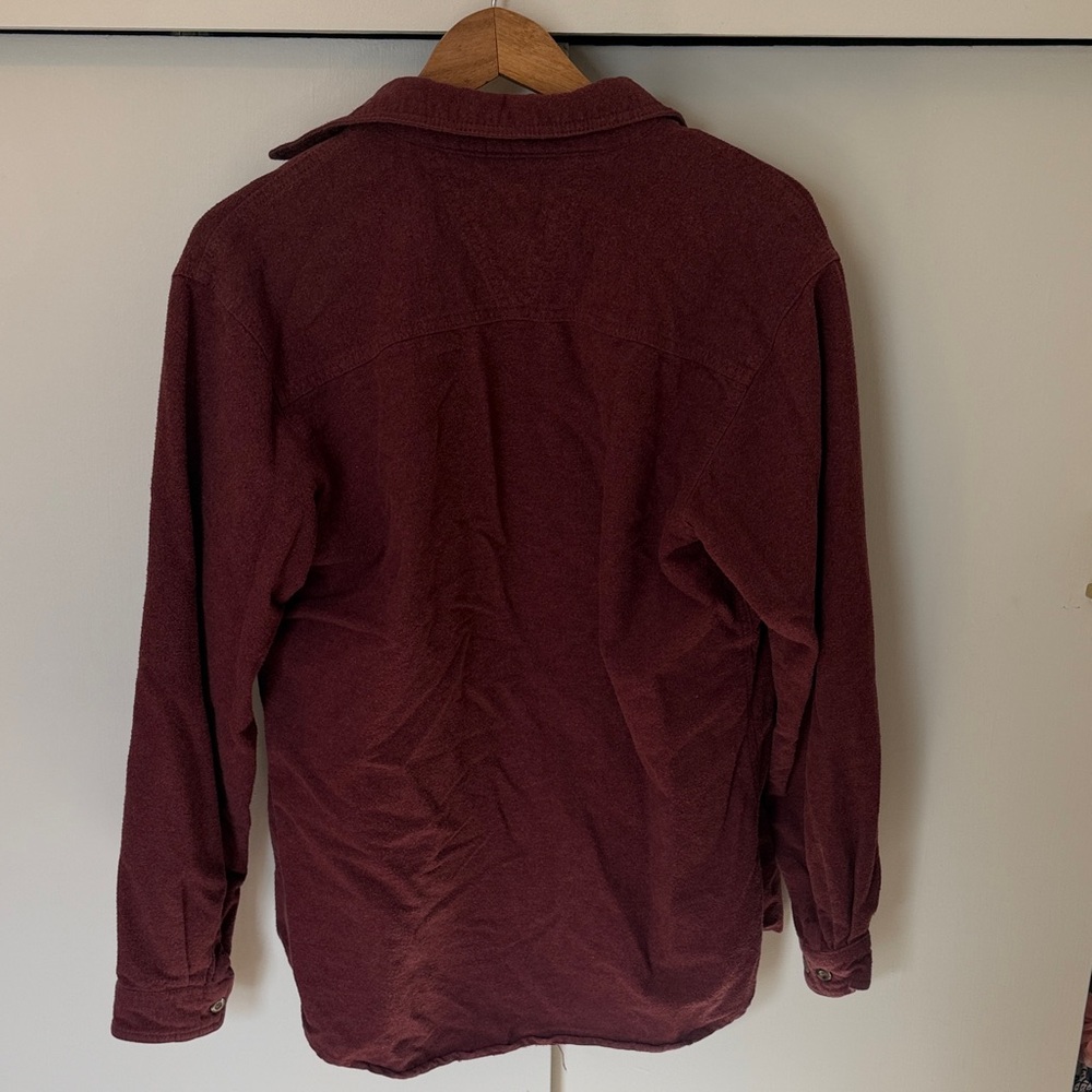 Rustic Ridge Men's Burgundy Button-Up - Picture 4 of 4